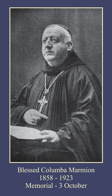 Blessed Columba Marmion Prayer Card